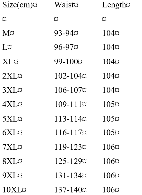 Men's Pants: Large Sizes up to 10XL