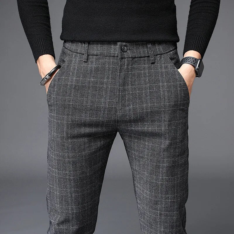 2020 New Stretch Casual Pants Men Spring Summer High Quality Business Trousers Men'S Straight Trousers Pant Male Size 28-36 38