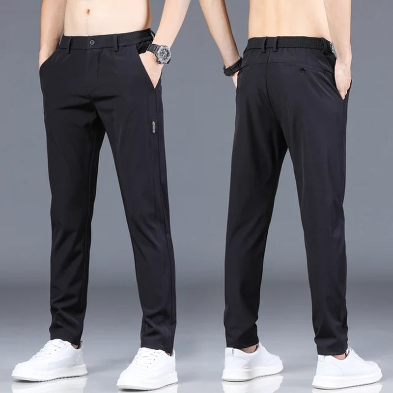 Brand Summer Men'S Casual Pants Men Slim Fit Work Elastic Waist Jogger Pant Outdoor Long Trousers Sweatpants Male plus Size 38